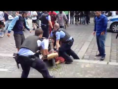 brutaler Polizeiübergriff, 5. Juli 2014, Berlin Kreuzberg (Görlitzer Park)