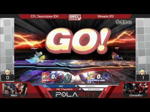 CFL Smackdown 104 WiiU - UtopianRay (Rosalina) vs Minty (Rosalina, Mario) - Winners R3