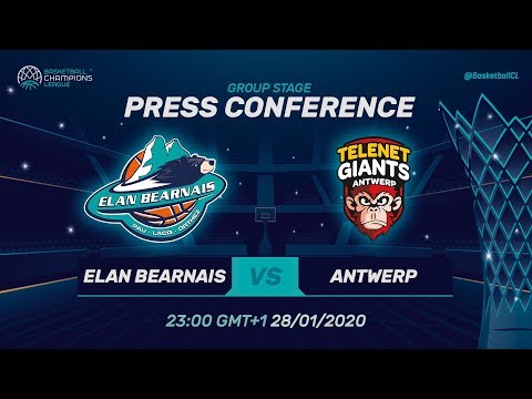 EB Pau-Lacq-Orthez v Telenet Giants Antwerp - Press Conference - Basketball Champions League 2019-20