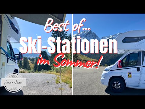 Ski resorts in summer: Motorhome pitches in the French Alps