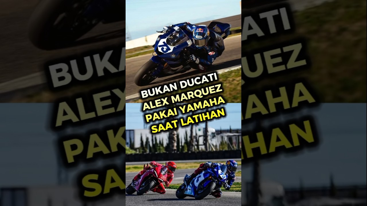 Alasan Alex Marquez pakai motor Yamaha saat latihan #ducati #panigale #shorts