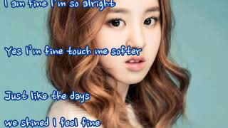 앤씨아(NC.A)  ➿  I'm  fine   (가사)