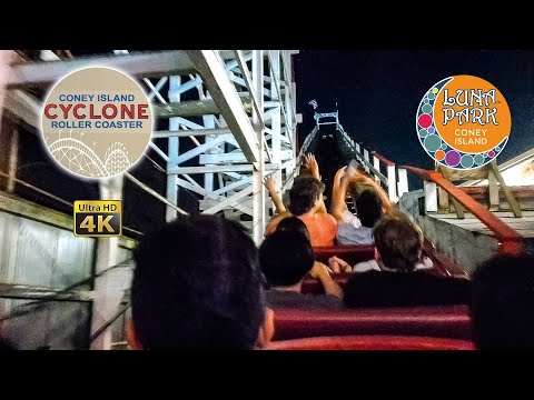 On-ride point of view of Cyclone