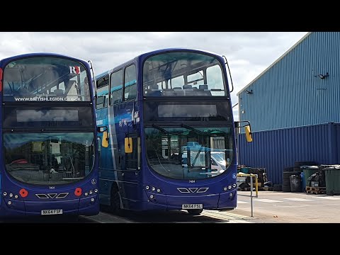 Journey on Route X93 | NK64FSL/7404 - Arriva North East: Volvo B9TL/Wright Eclipse Gemini 2