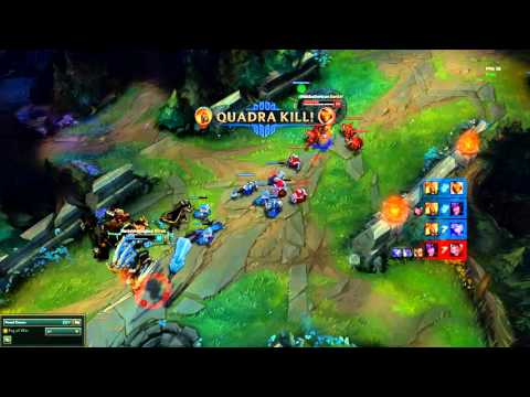 Kayle (almost 1v5) Pentakill