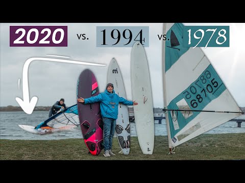 PRO WINDSURFER TRIES OLDSCHOOL EQUIPMENT FOR FIRST TIME | vlog²⁷₂₀₂₀