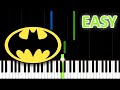 Batman Theme Song - EASY Piano Tutorial (Synthesia)