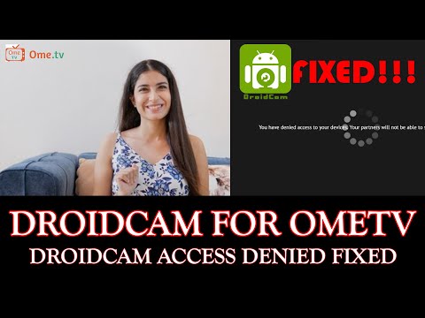 How to Use DroidCam in OmeTV 2021 | Mobile Phone Camera As a Webcam For OmeTV & Omegle