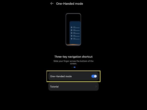 How To Enable One Handed Mode On Huawei!!