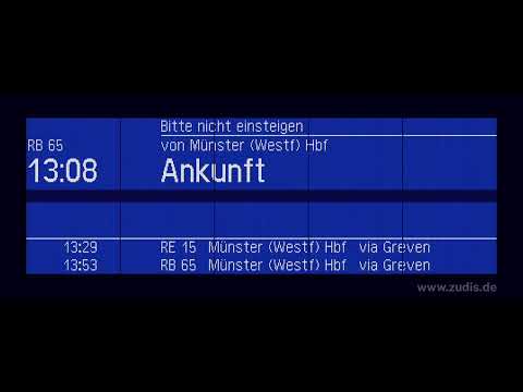 Bahnsteigansagen aus Rheine 2023