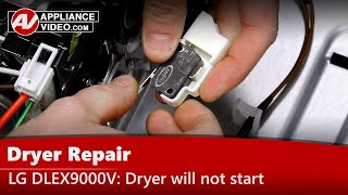 Dryer Repair - Will Not Spin - Belt Switch