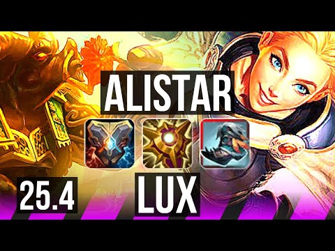 ALISTAR & Miss Fortune vs LUX & Sivir (SUP) | KR Master | 25.4