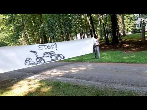 Testing the Subaru eyesight system.