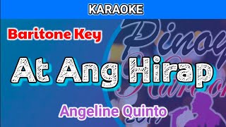 Download lagu At Ang Hirap by Angeline Quinto (Karaoke : Baritone Key) mp3