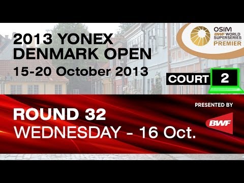 R32 (Court 2) - MD - H.Endo / K.Hayakawa vs N.Nohr / N.Overgaard - 2013 Yonex Denmark Open