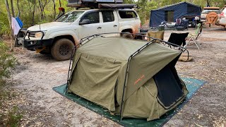 オーストラリア発祥のテント⛺️スワッグ（Swag）のセッティング！Set up Darche Nebula Swag