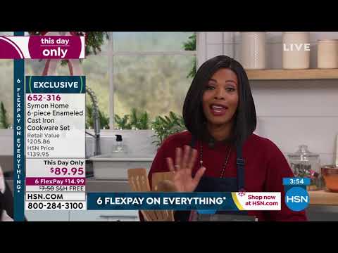 Symon Home 6piece Enameled Cast Iron Cookware Set