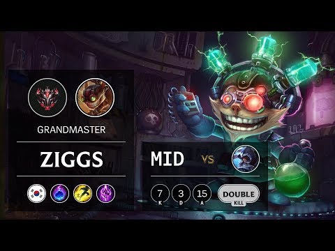 Ziggs Mid vs Talon - KR Grandmaster Patch 9.11