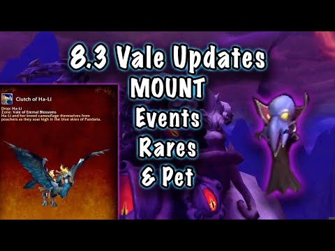 Jessiehealz - 8.3 Vale Zone Updates Mount & Pet - Rares & Events