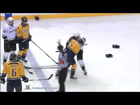 Matt Beleskey vs Blake Geoffrion Oct 29, 2011