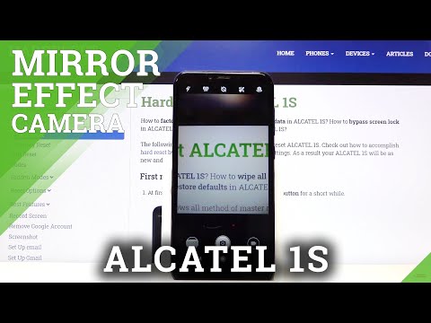 Disable and Activate Camera Mirror Effect - ALCATEL 1S