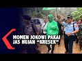 Kehujanan saat Tinjau Korban Banjir, Jokowi Pakai Jas Hujan Kresek Rp10 Ribu Kehujanan saat Tinjau Korban Banjir, Jokowi Pakai Jas Hujan Kresek Rp10 Ribu