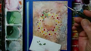 Watercolor Advent Wreath – Cozy Christmas Painting Tutorial 🎄🕯️