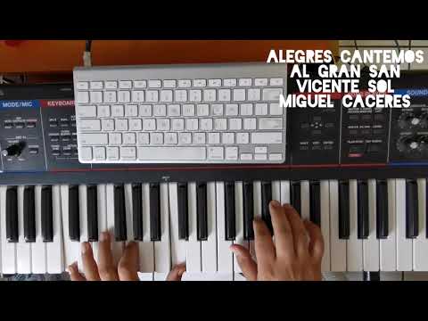 Tutorial para piano ALEGRES CANTEMOS AL GRAN SAN VICENTE G Sol #MelodicaFacil #EducacionMusical