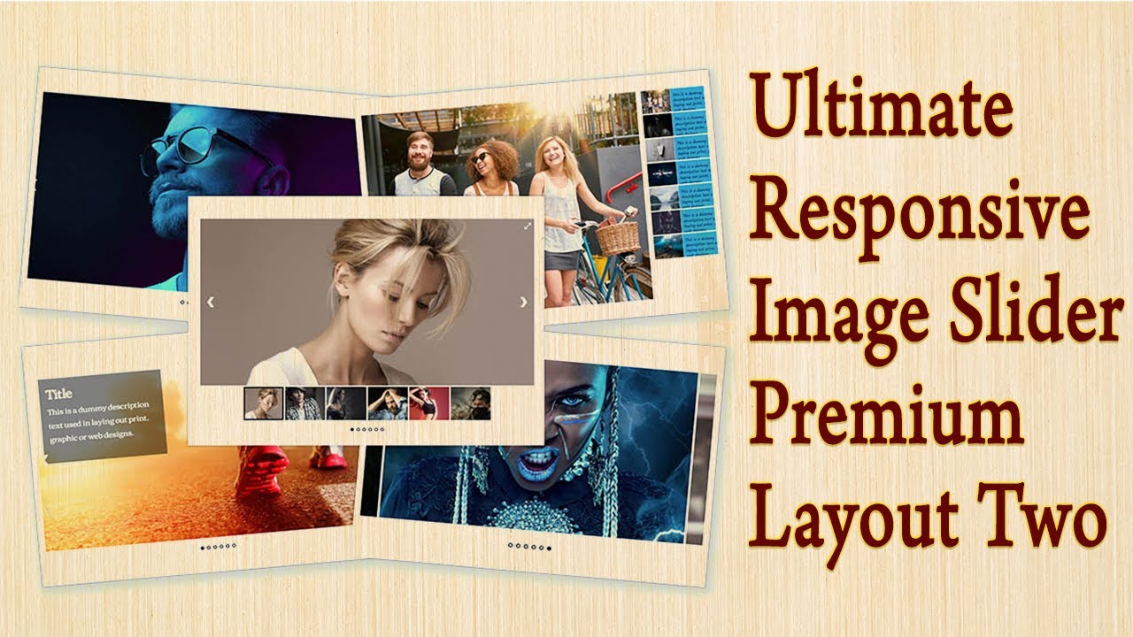 Ultimate Responsive Image Slider Premium - Layout 2