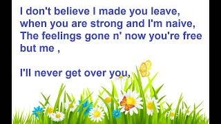 Atomic Kitten -Never Get Over You- Lyrics