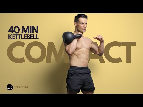 40 Min FULL BODY KETTLEBELL Workout | Controlled & Explosive | No Repeat + Core