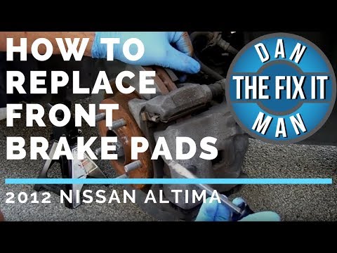 HOW TO REPLACE FRONT BRAKE PADS - 2012 Nissan Altima - DIY