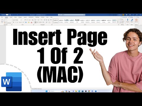 How To Insert Page 1 Of 2 In Word - [ MAC ]