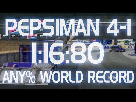 [Former WR] Pepsiman 4-1 Any% Speedrun (1:16:80) pSX/Emu