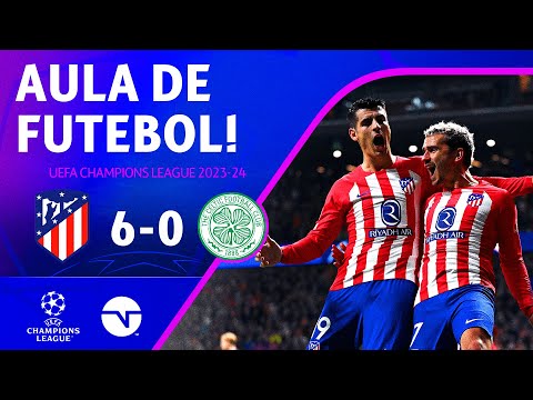 Gols e lances de Atlético de Madri x Celtic