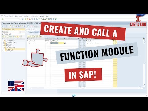 Create and Call a Function Module in SAP [english]