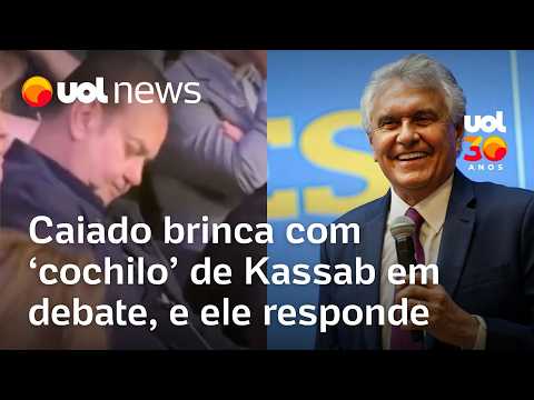 Ronaldo Caiado brinca com cochilo de Kassab no debate presidencial, e ele responde