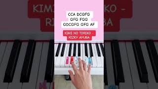 Download lagu Kimi No Toriko - Rizky Ayuba (Piano Tutorial) #kiminotoriko #easypianotutorial #piano shorts mp3