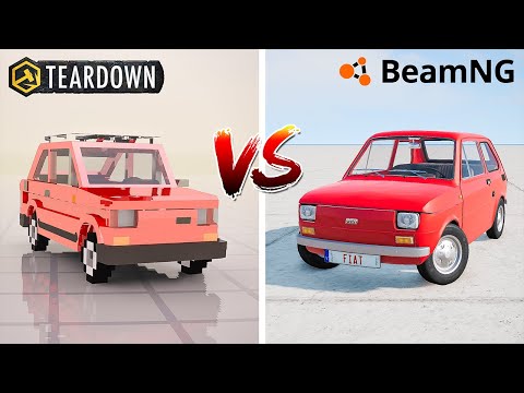 Teardown FIAT 126P MALUCH vs BeamNG Drive FIAT 126P MALUCH