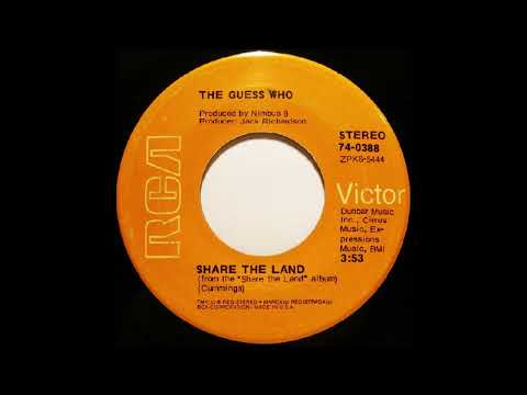 The Guess Who Share the land 45 rpm Vinyl
