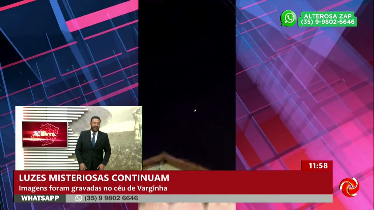 Mais luzes estranhas no céu de Varginha