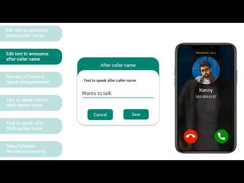 Caller Name Speaker- Speak SMS Video