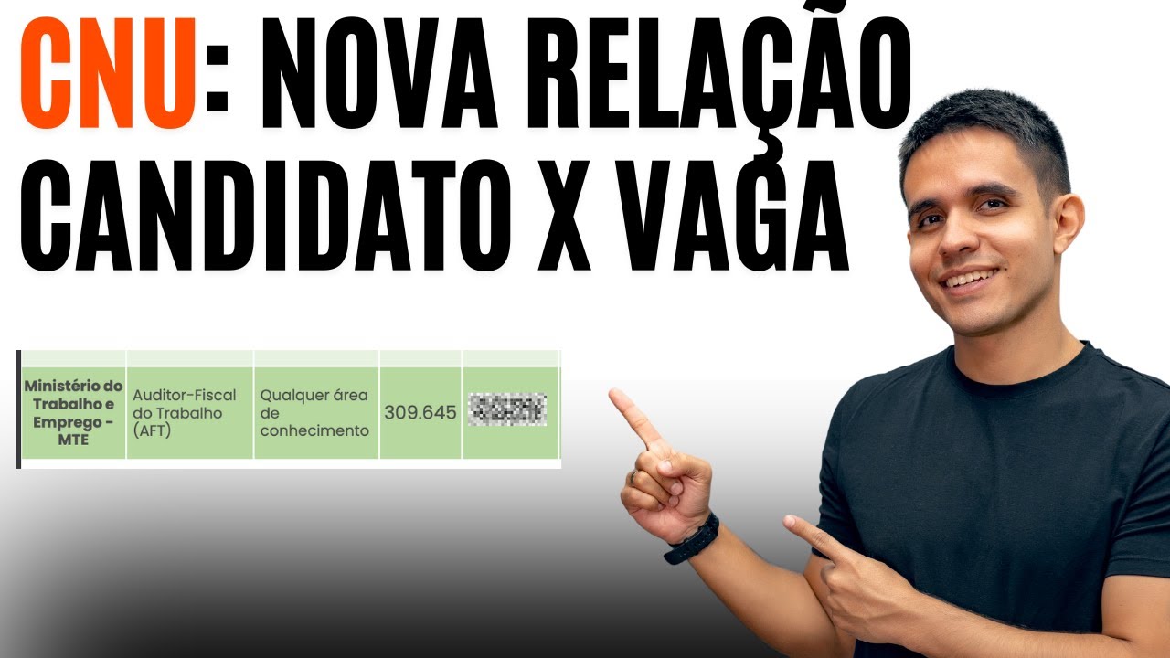 CNU  veja relação candidato x vaga DEPOIS das abstenções!