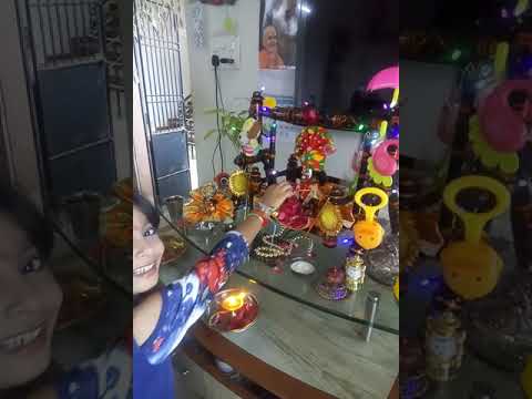 Nanu sarkhu gokudiyu # my twins cuties vishwa n vyoma# Krishna puja#