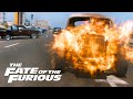 Dom Vs Raldo Opening Race FATE Of The FURIOUS 8 49 Chevy Fleetline Vs 56 Ford Fairlane