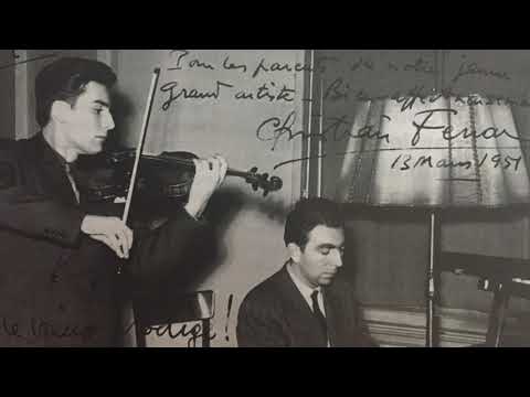 Johannes Brahms  - Violin Sonata No 3 in D minor, op. 108 - Christian Ferras, Pierre Barbizet (live)