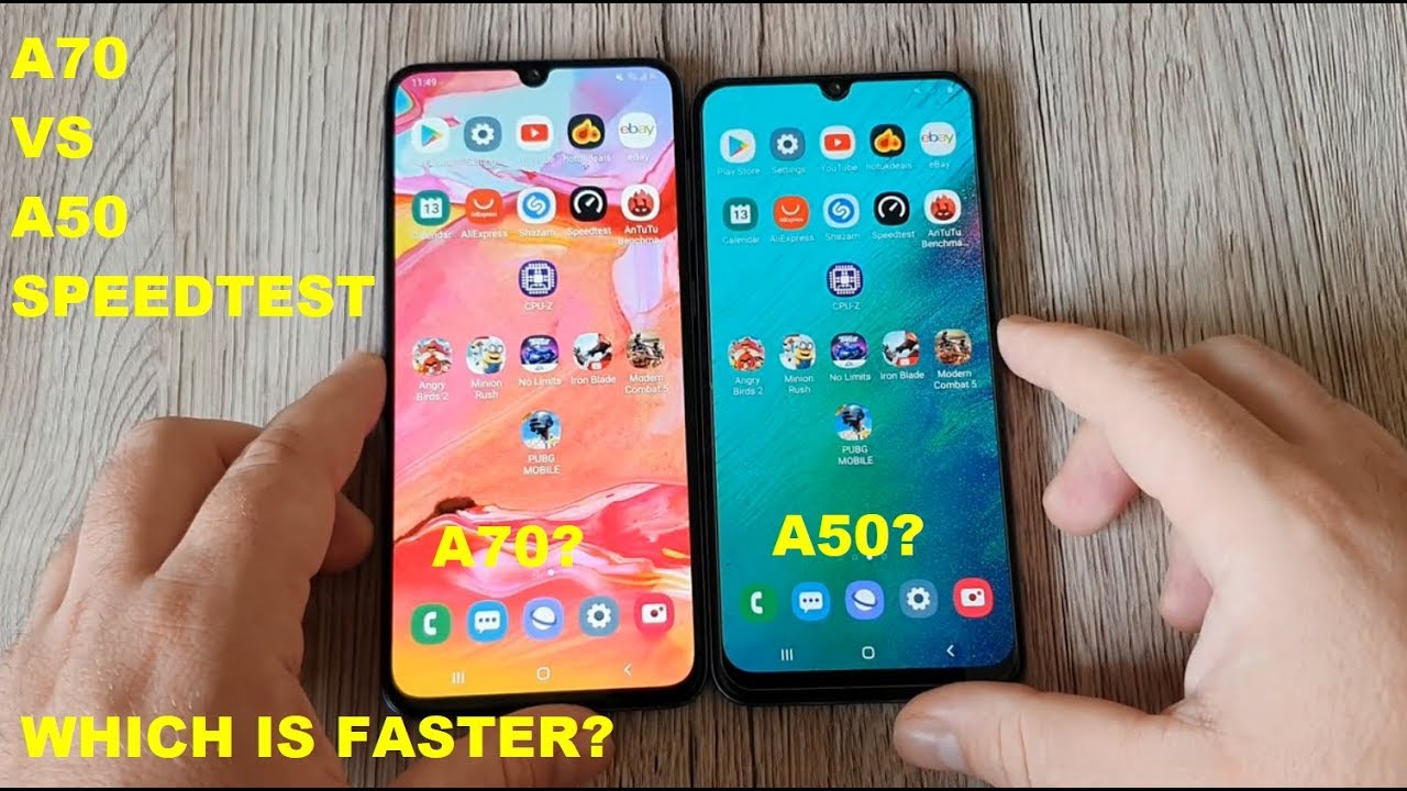 Galaxy A70 vs A50 SPEEDTEST ! WHICH IS FASTER?
