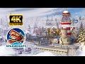 WINTER VILLAGE 4K 60 FPS: 1 Hour Winter Relaxing TV Screensaver