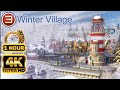 WINTER VILLAGE 4K 1 Hour Of Enchanting Surroundings Relaxing Music