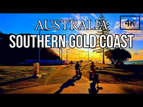 4K | Kirra Beach | Coolangatta | Tweed Heads | Ride Ferris Wheel | Walking into the Sunset | QLD